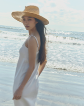 Mermaid-line cup-in cami dress