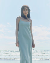 Mermaid-line cup-in cami dress