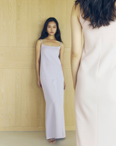 Mermaid-line cup-in cami dress