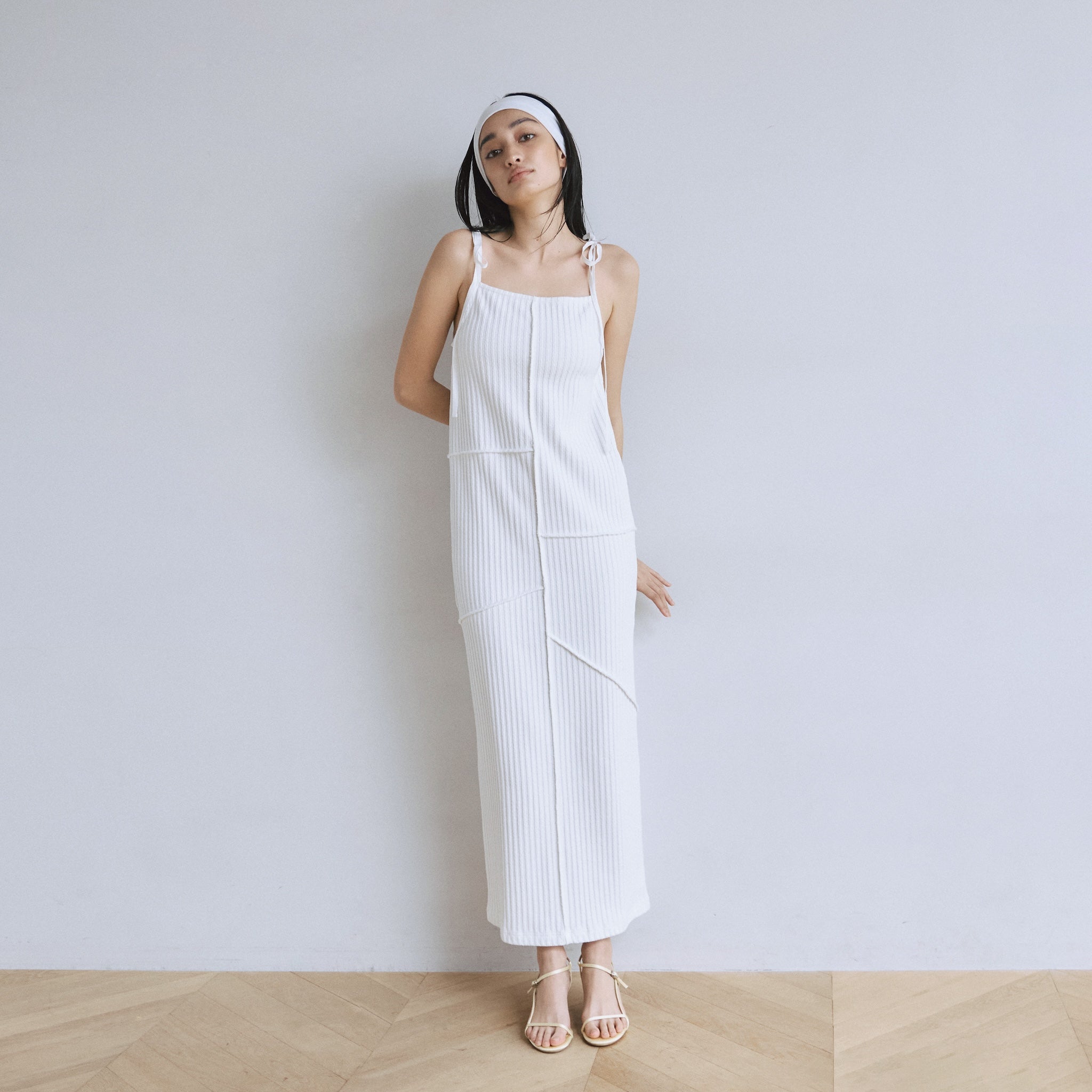 ジャガードRIB Panelワンピース