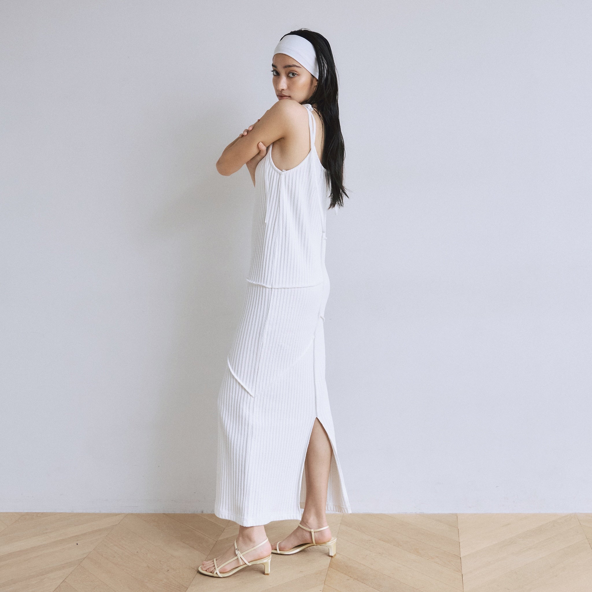 ジャガードRIB Panelワンピース