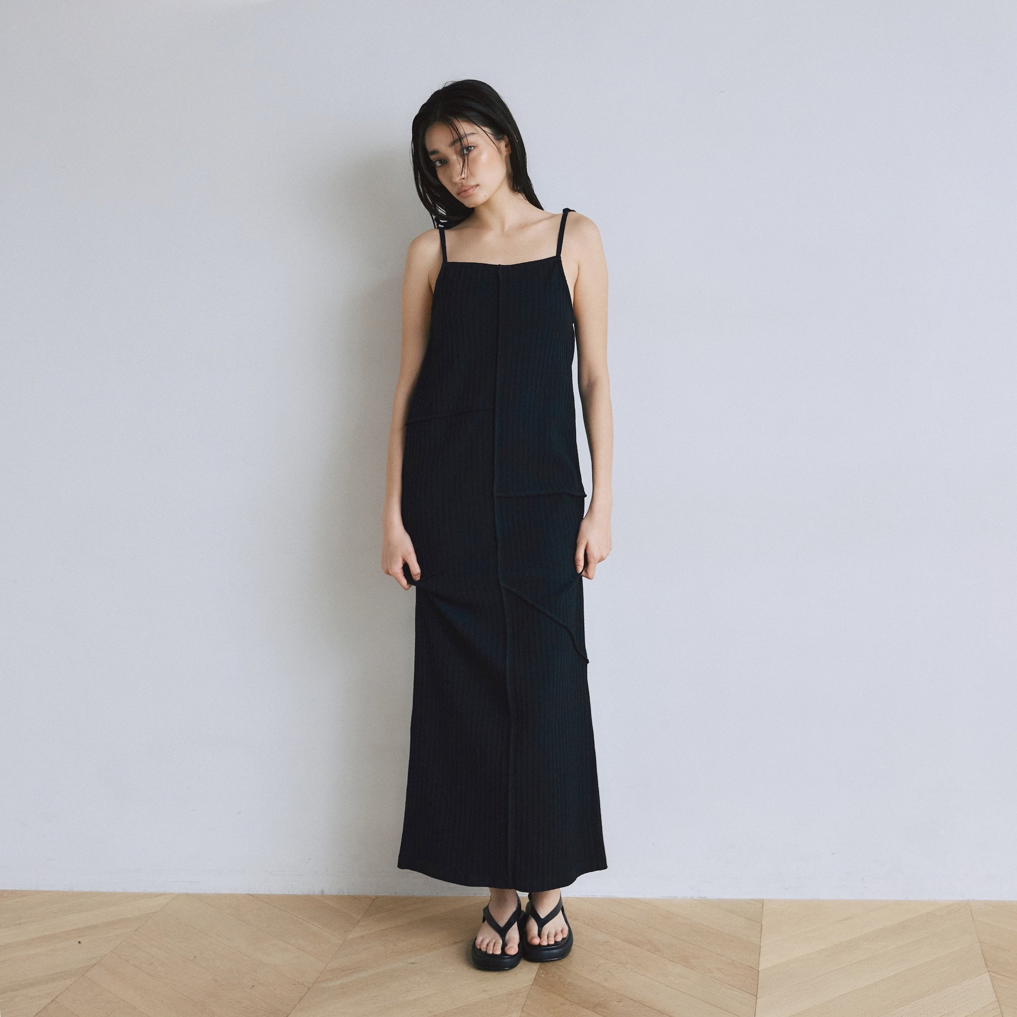 ジャガードRIB Panelワンピース