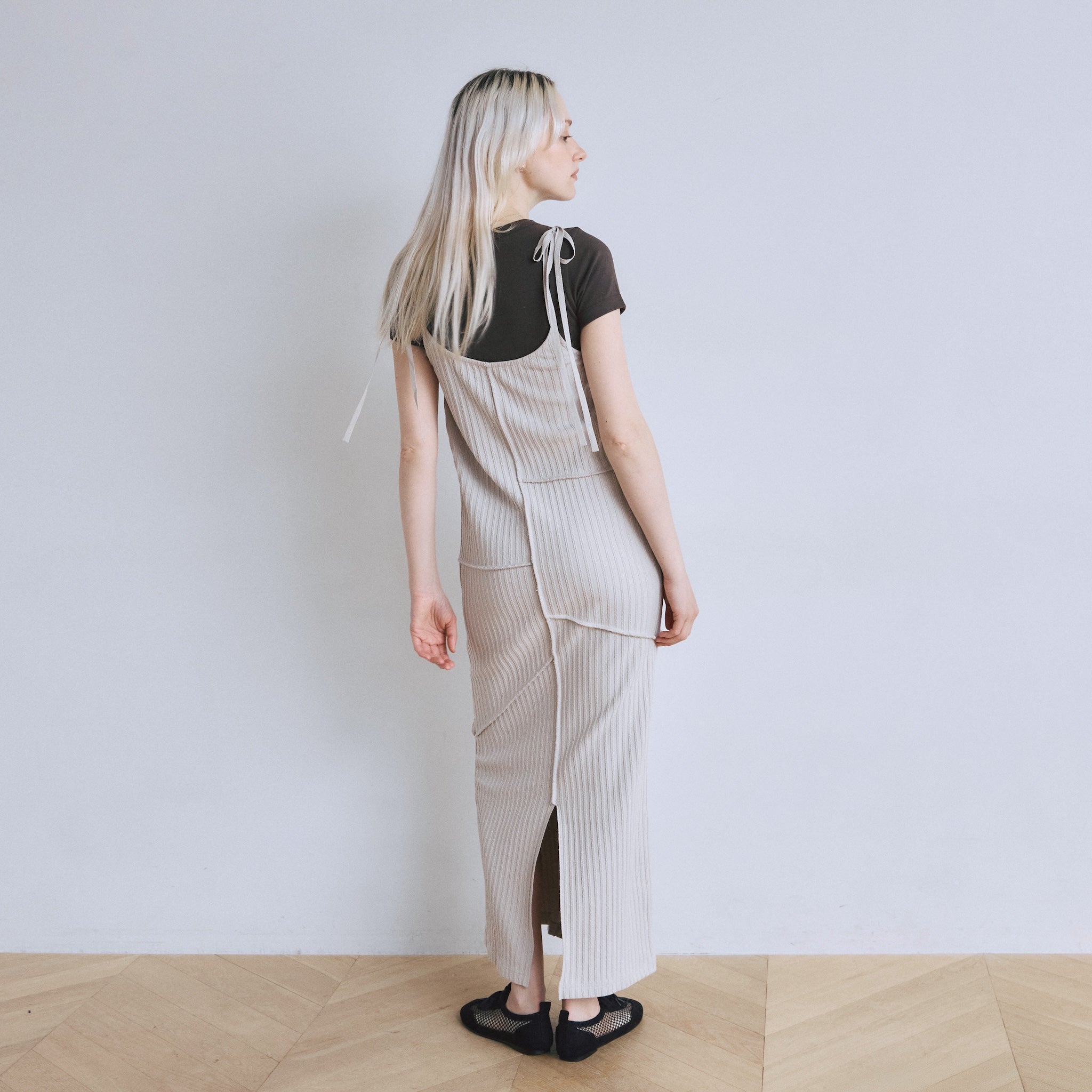 ジャガードRIB Panelワンピース