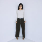 Leg pocket corduroy pants