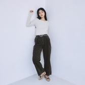 Leg pocket corduroy pants