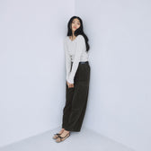 Leg pocket corduroy pants