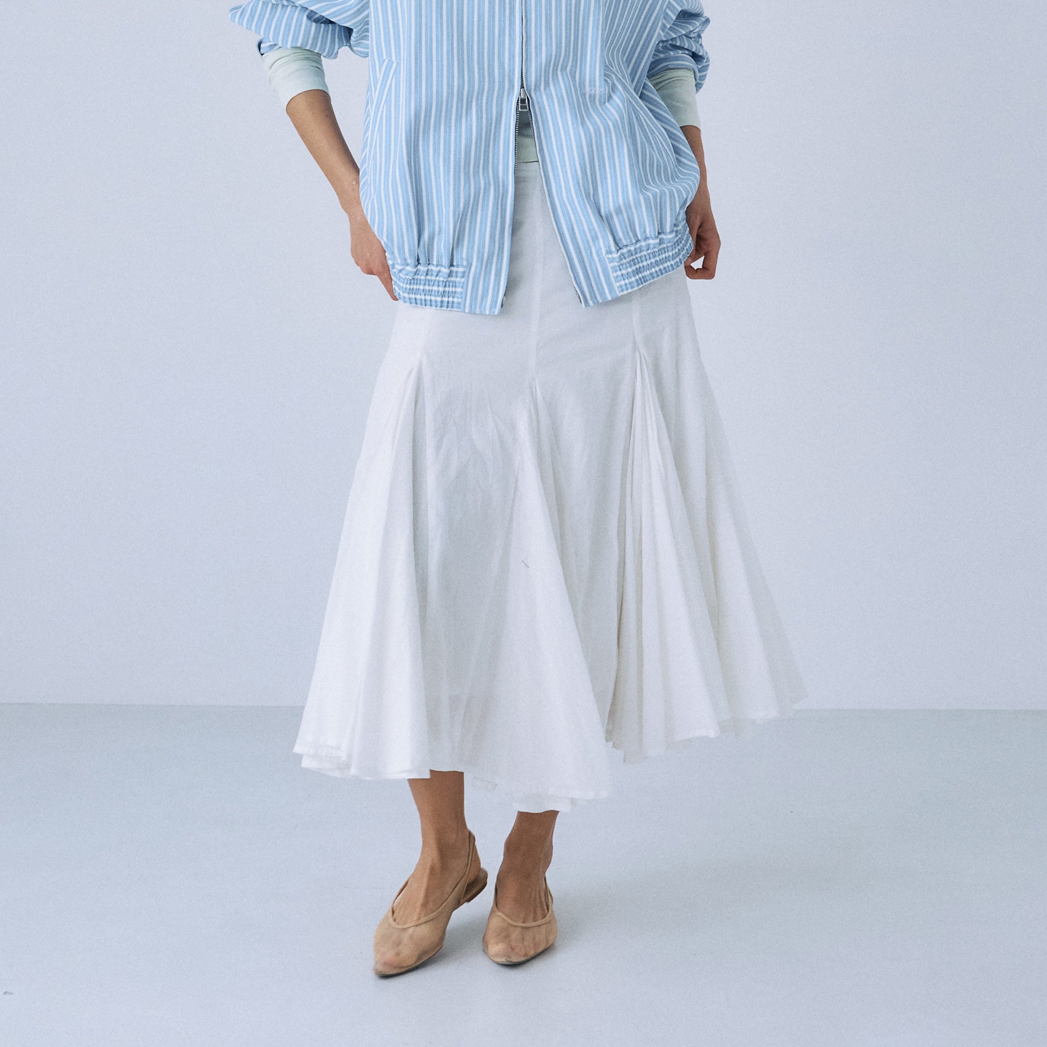 C/voileフレアミディスカート