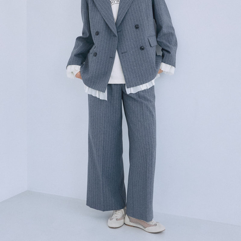 Pinstripe 2tuckスラックス