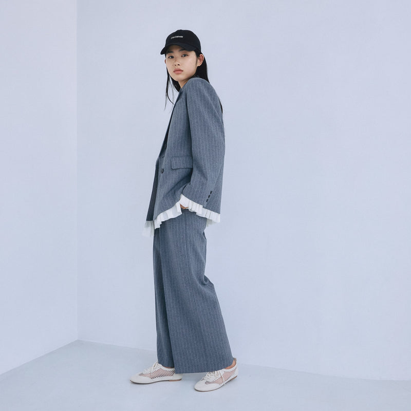 Pinstripe 2tuckスラックス
