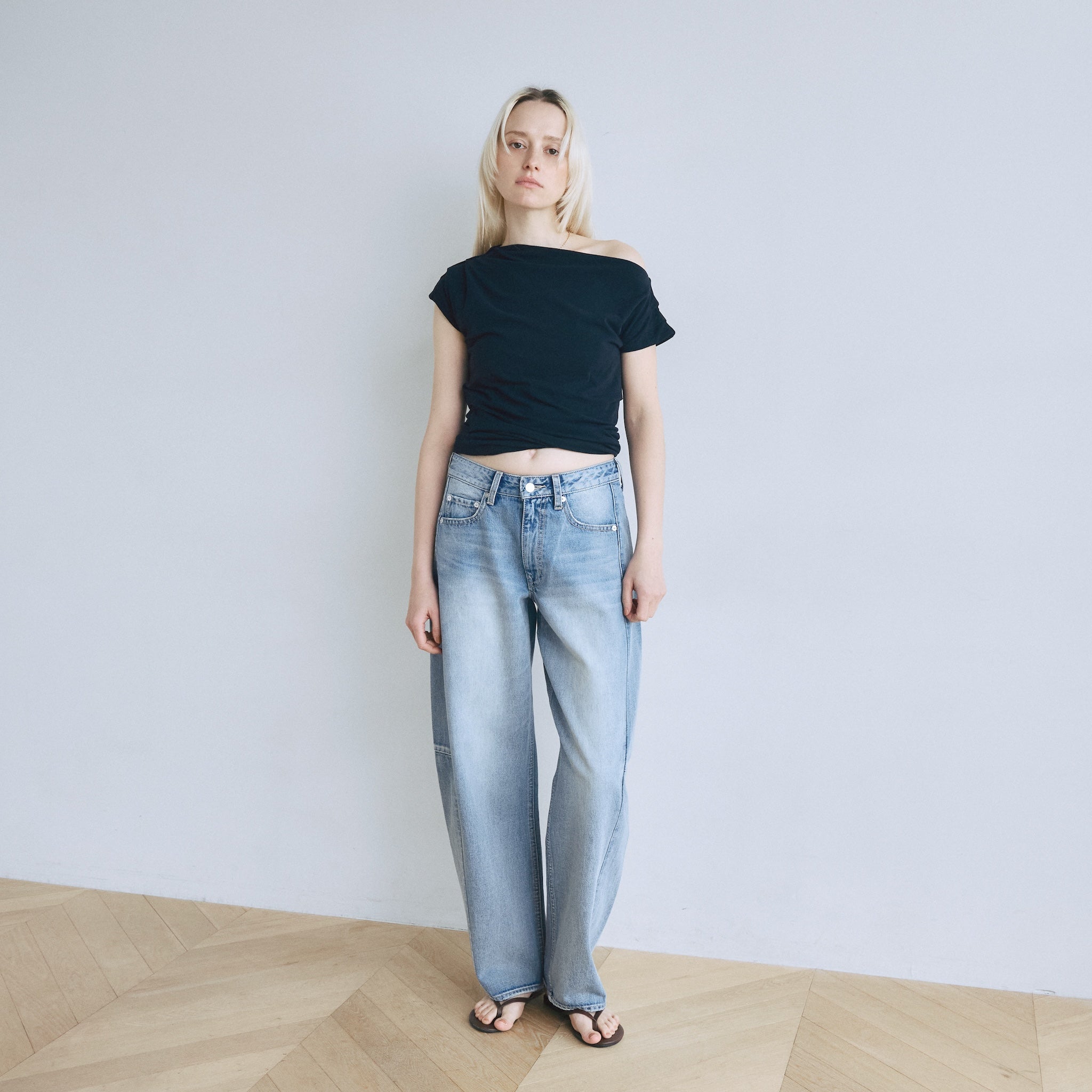 searoomlynn softバレルレッグデニム softバレルレッグ SRN05