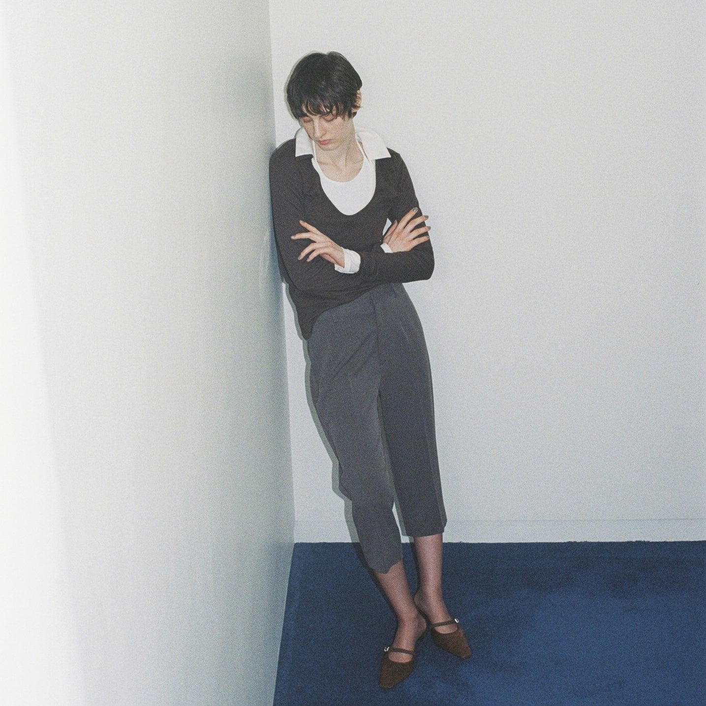 HALFカットスラックス