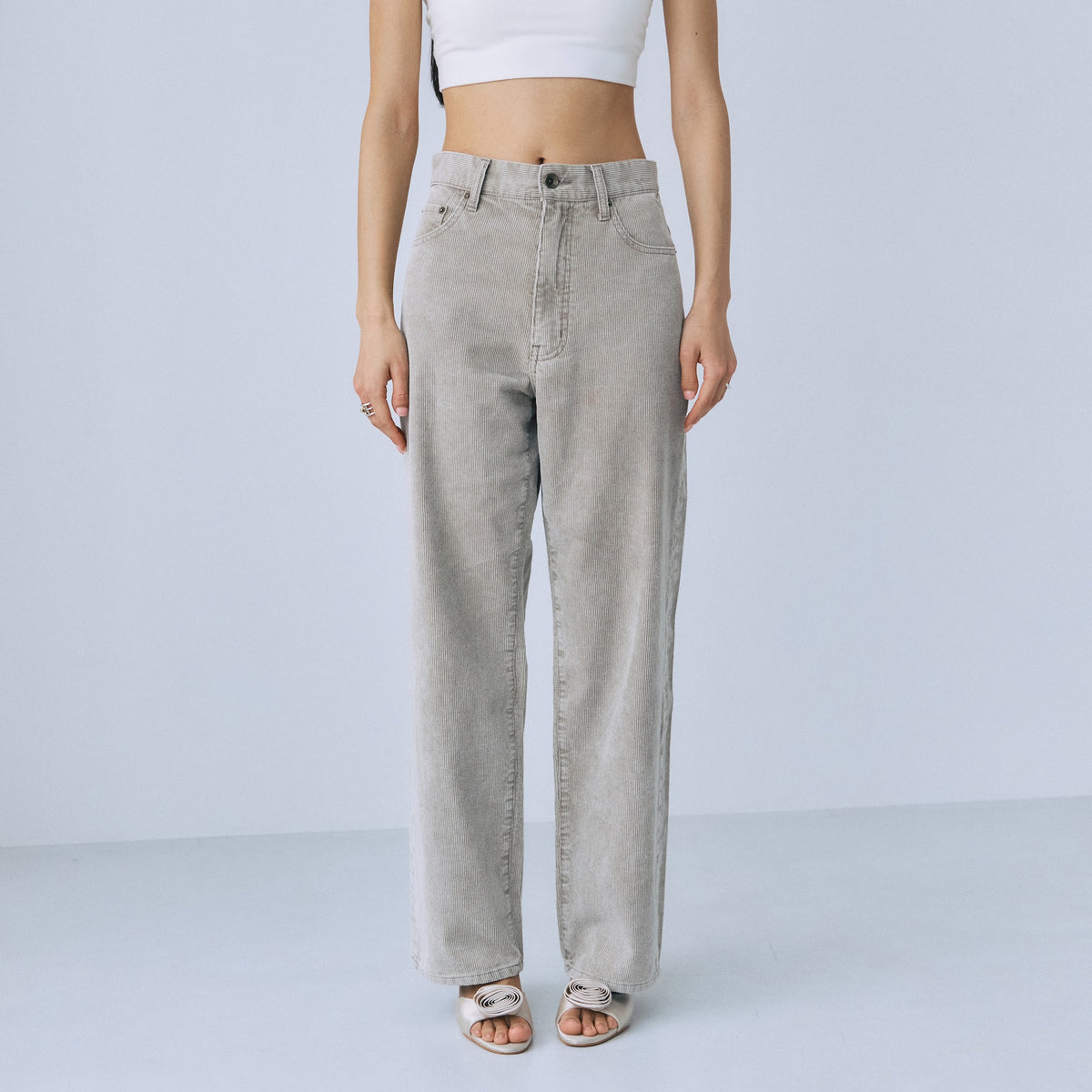 Corduroy Standard Straight Pants