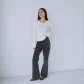 Corduroy soft flare pants