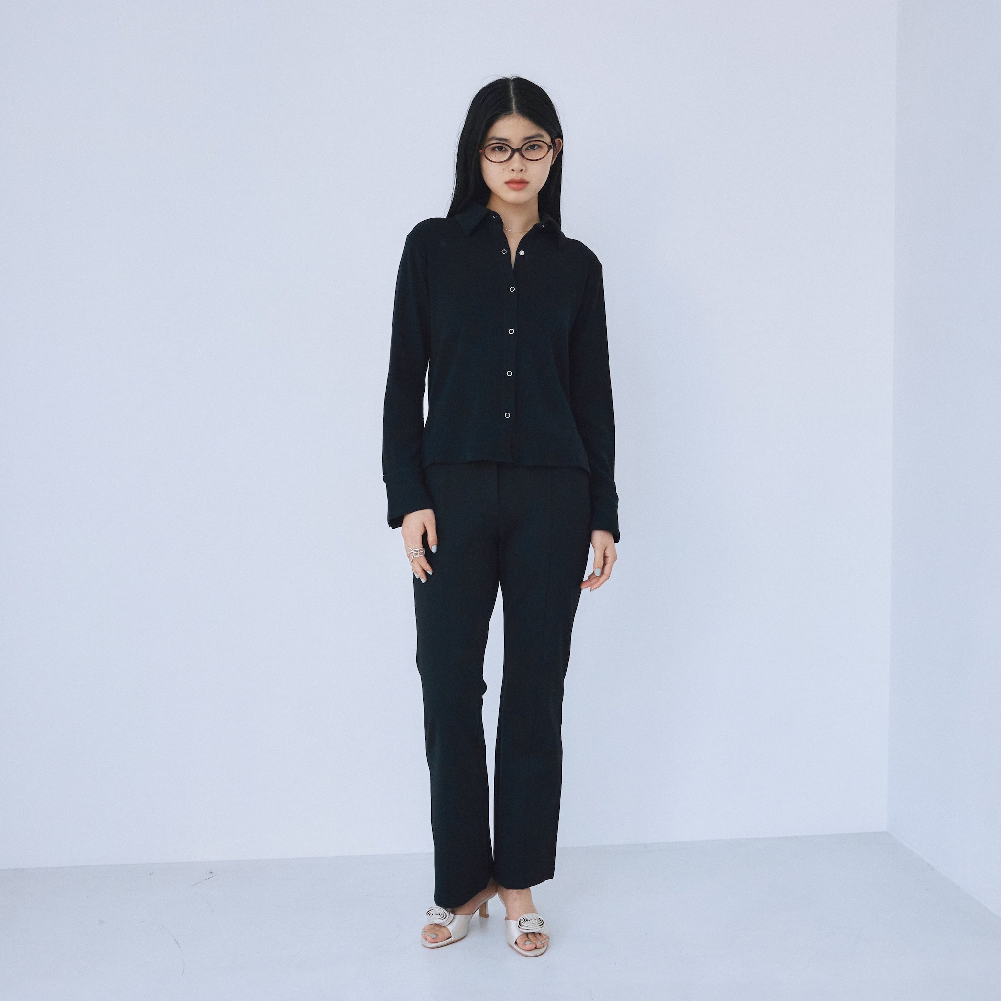 Ponte flare slim pants