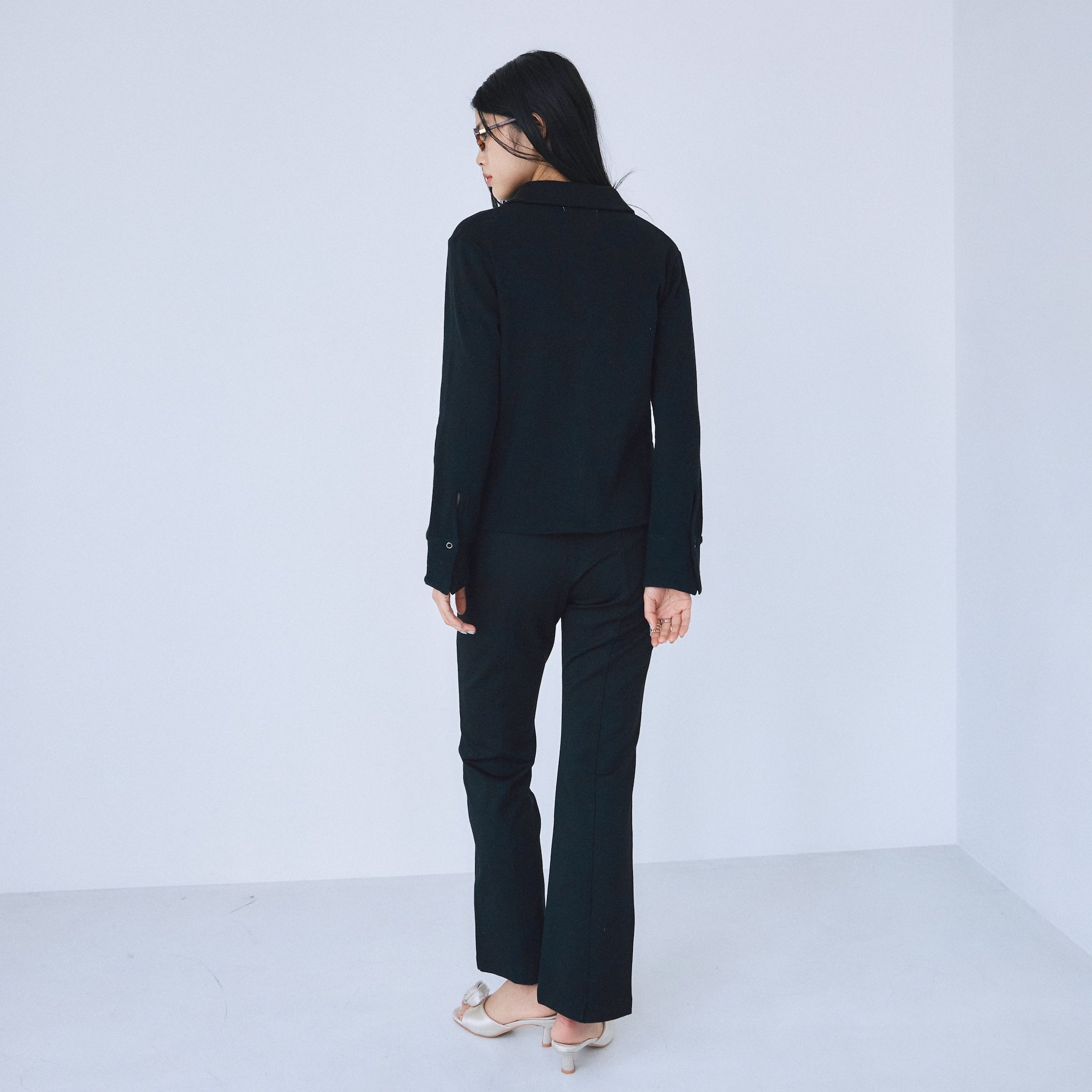 Ponte flare slim pants