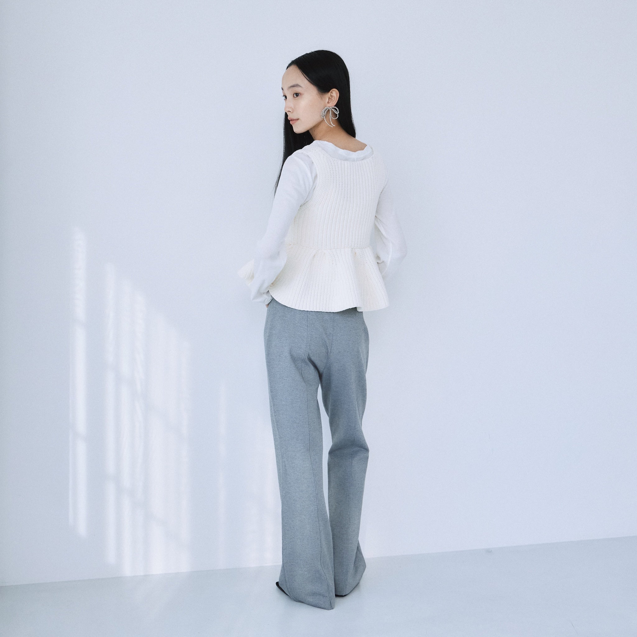 Ponte flare slim pants