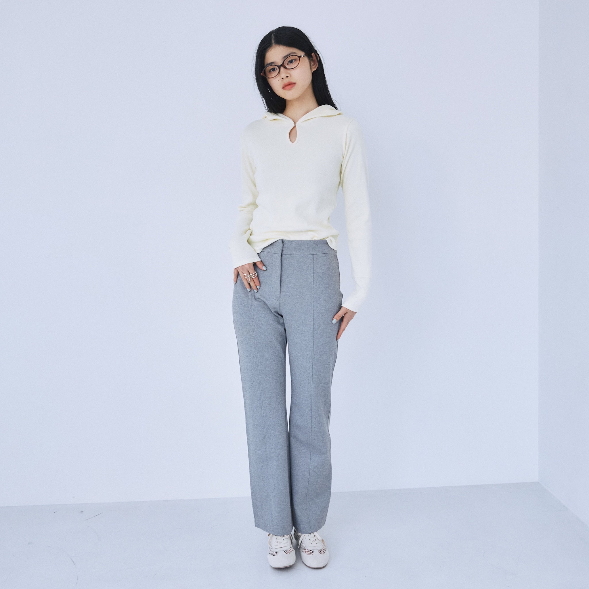 Ponte flare slim pants