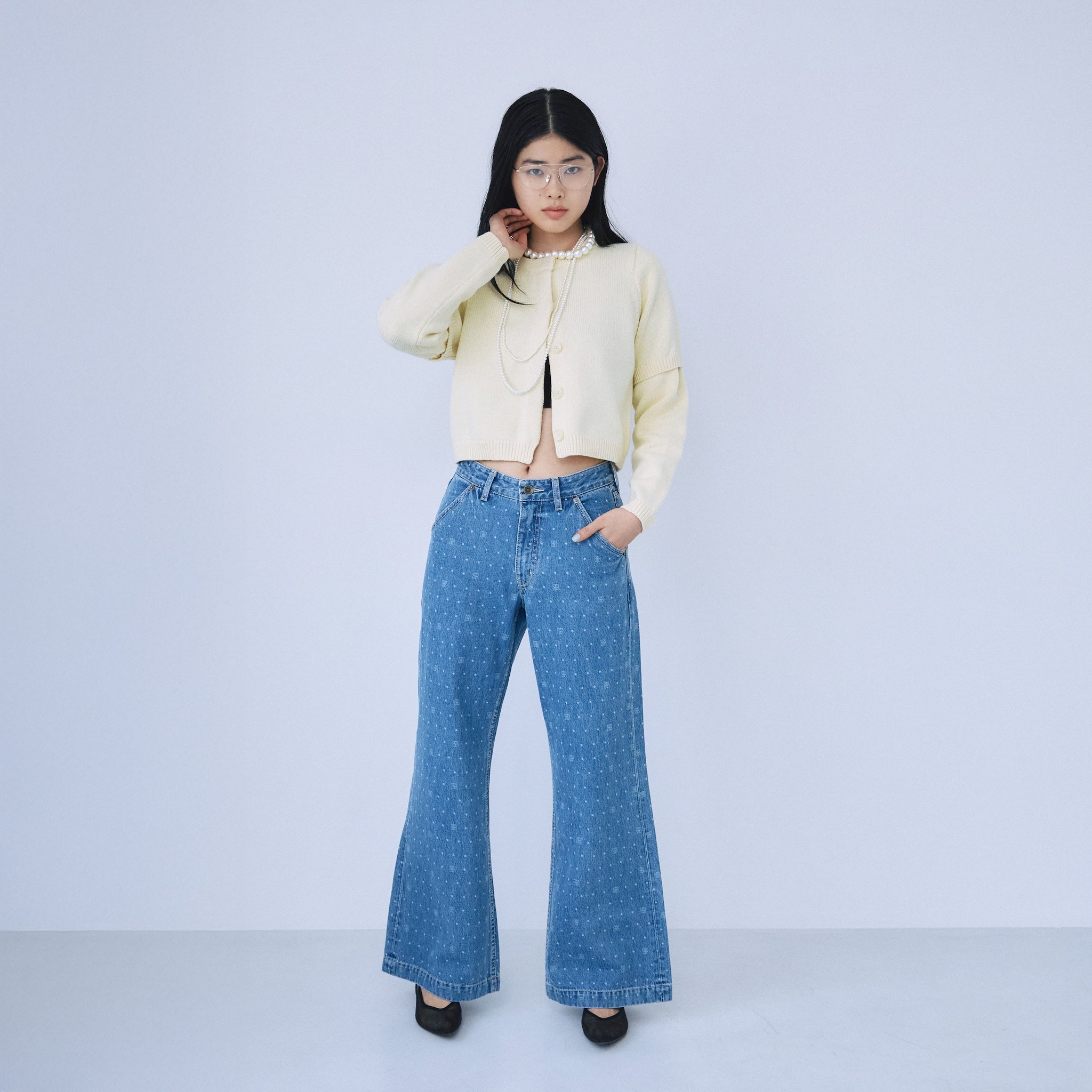 Laser Multi Printデニム SRN05