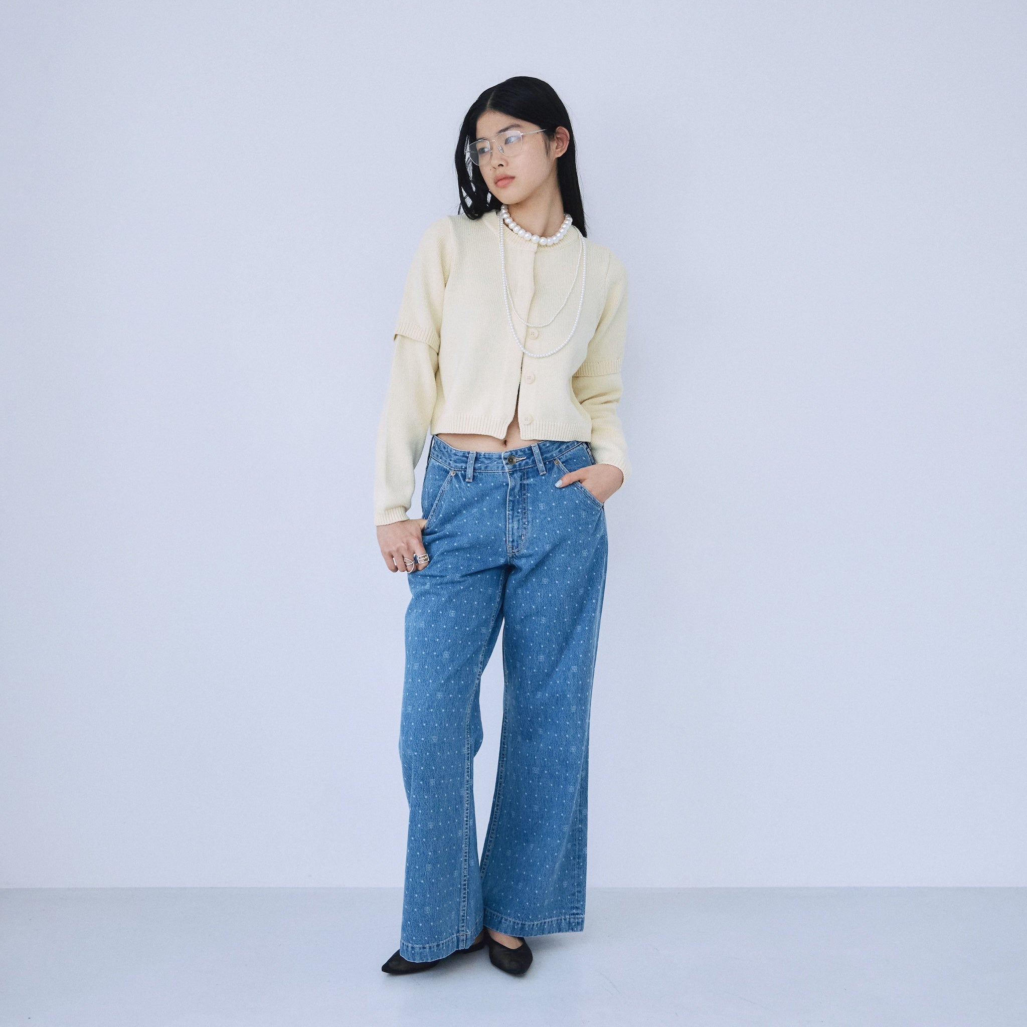 Laser Multi Printデニム SRN05