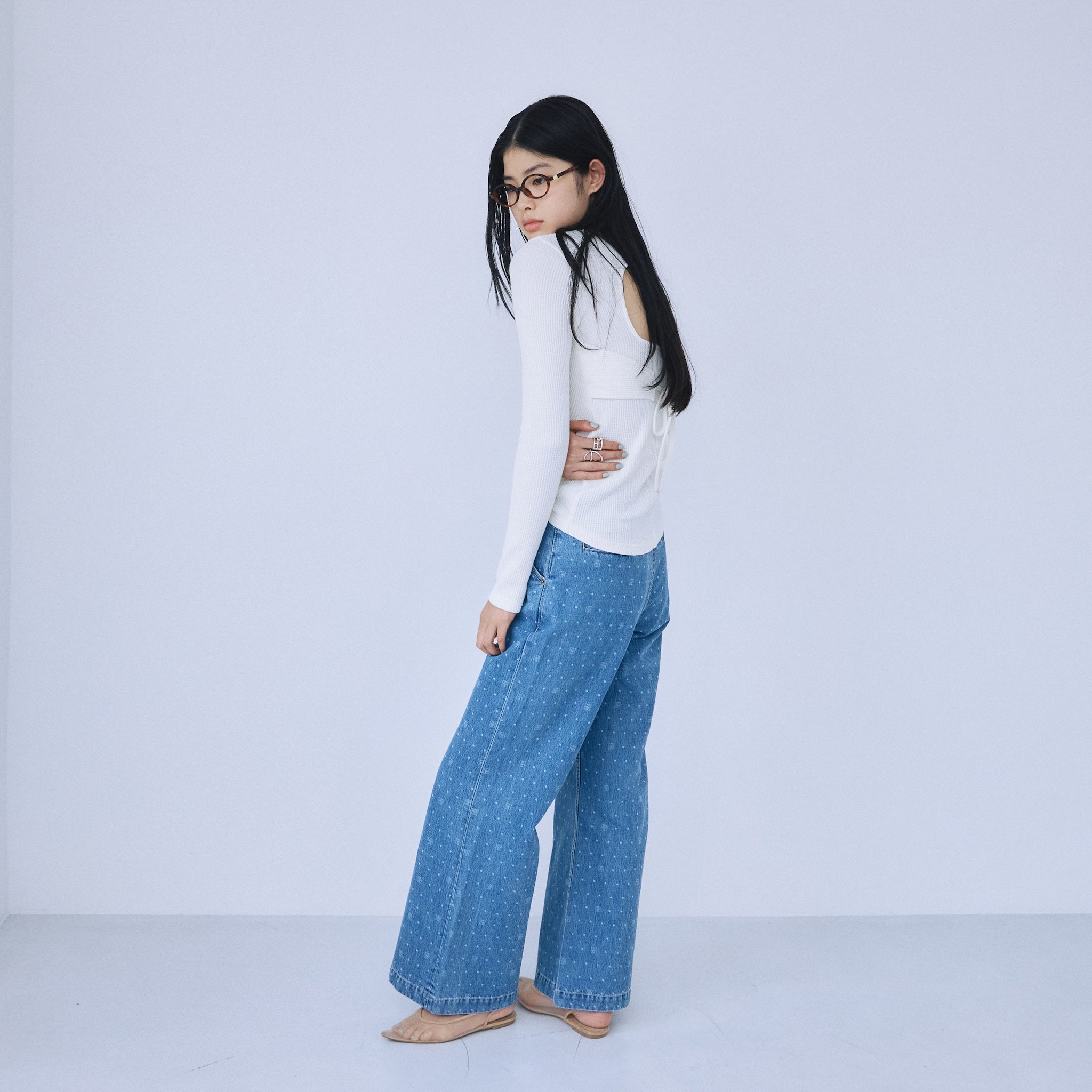 Laser Multi Printデニム SRN05