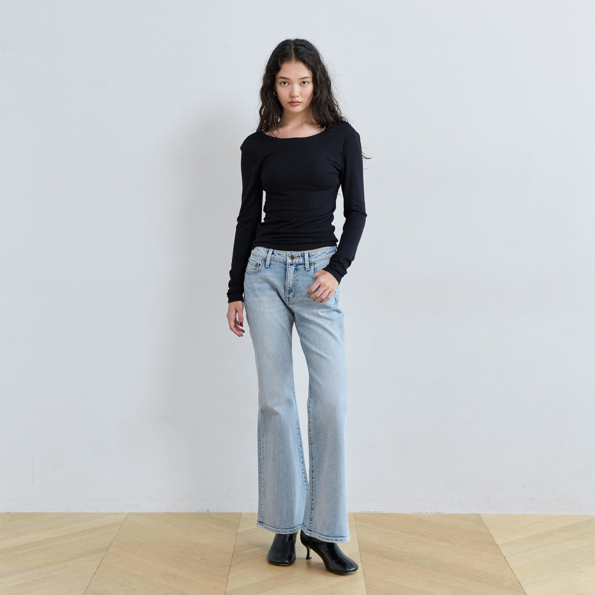 Slimローライズフレア SRN06