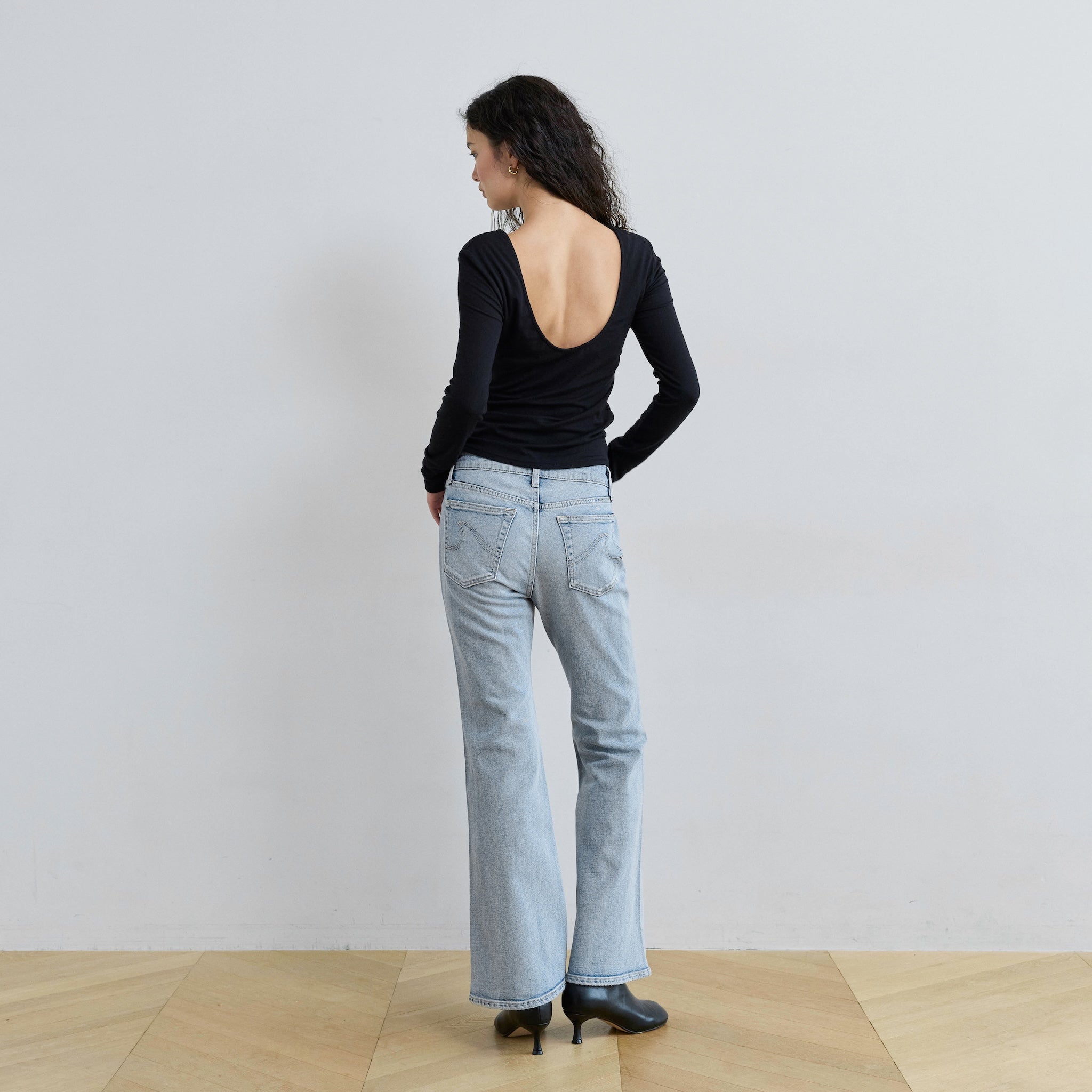 Slimローライズフレア SRN06