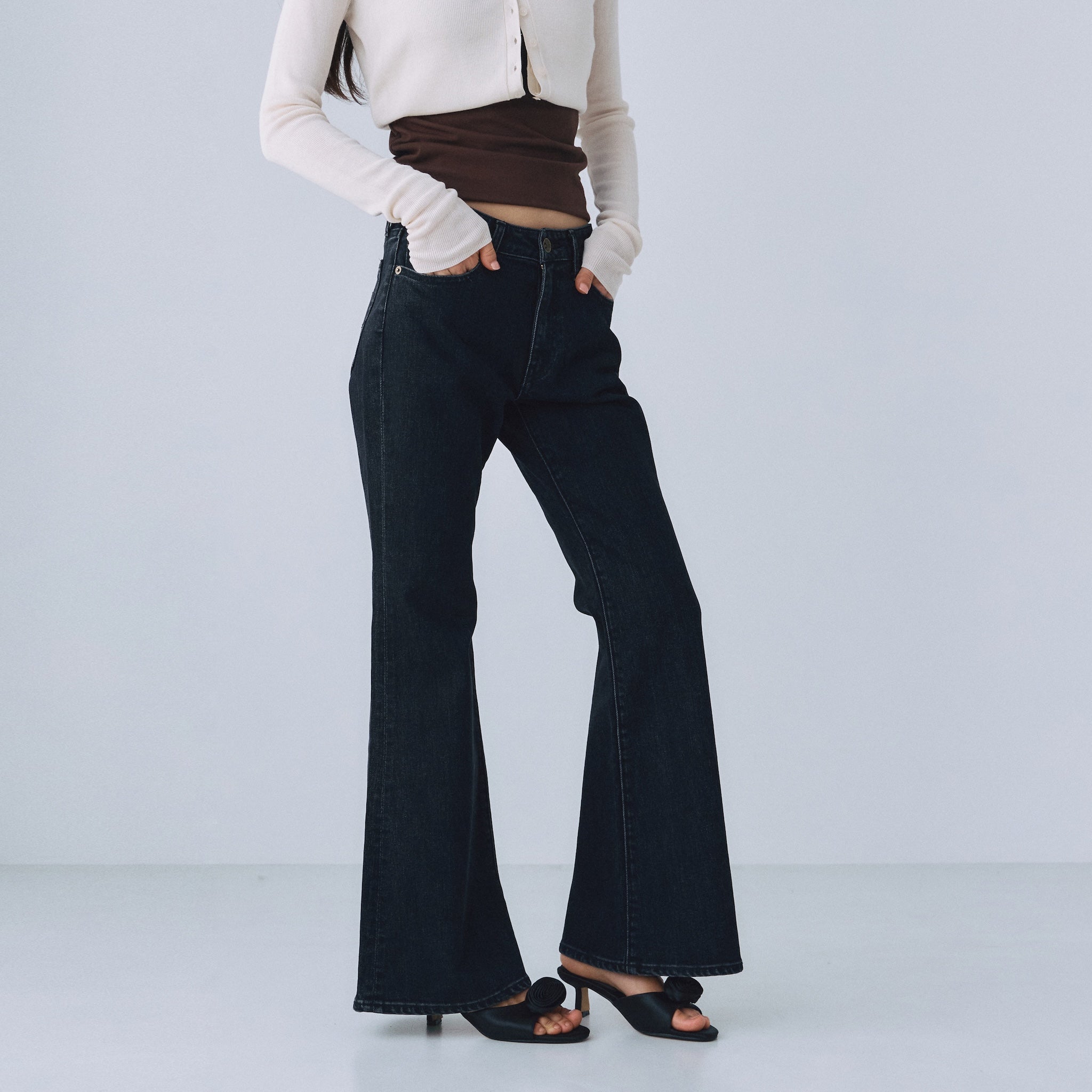 Slimローライズフレア SRN06