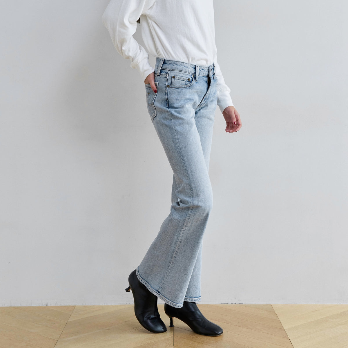 Slimローライズフレア SRN06