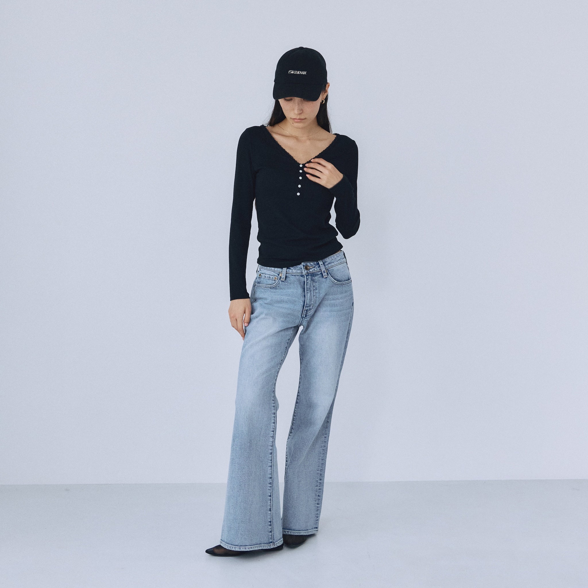 Slimローライズフレア SRN06