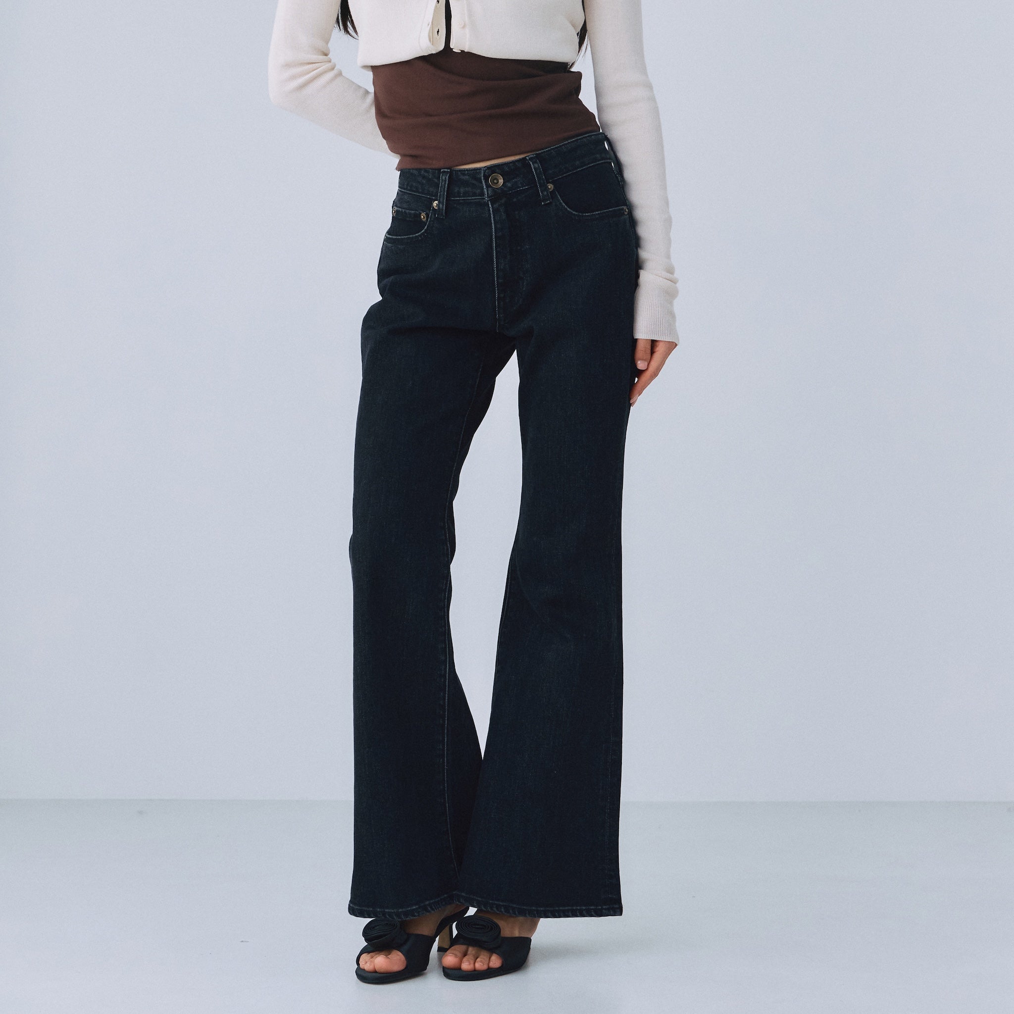 Slimローライズフレア SRN06