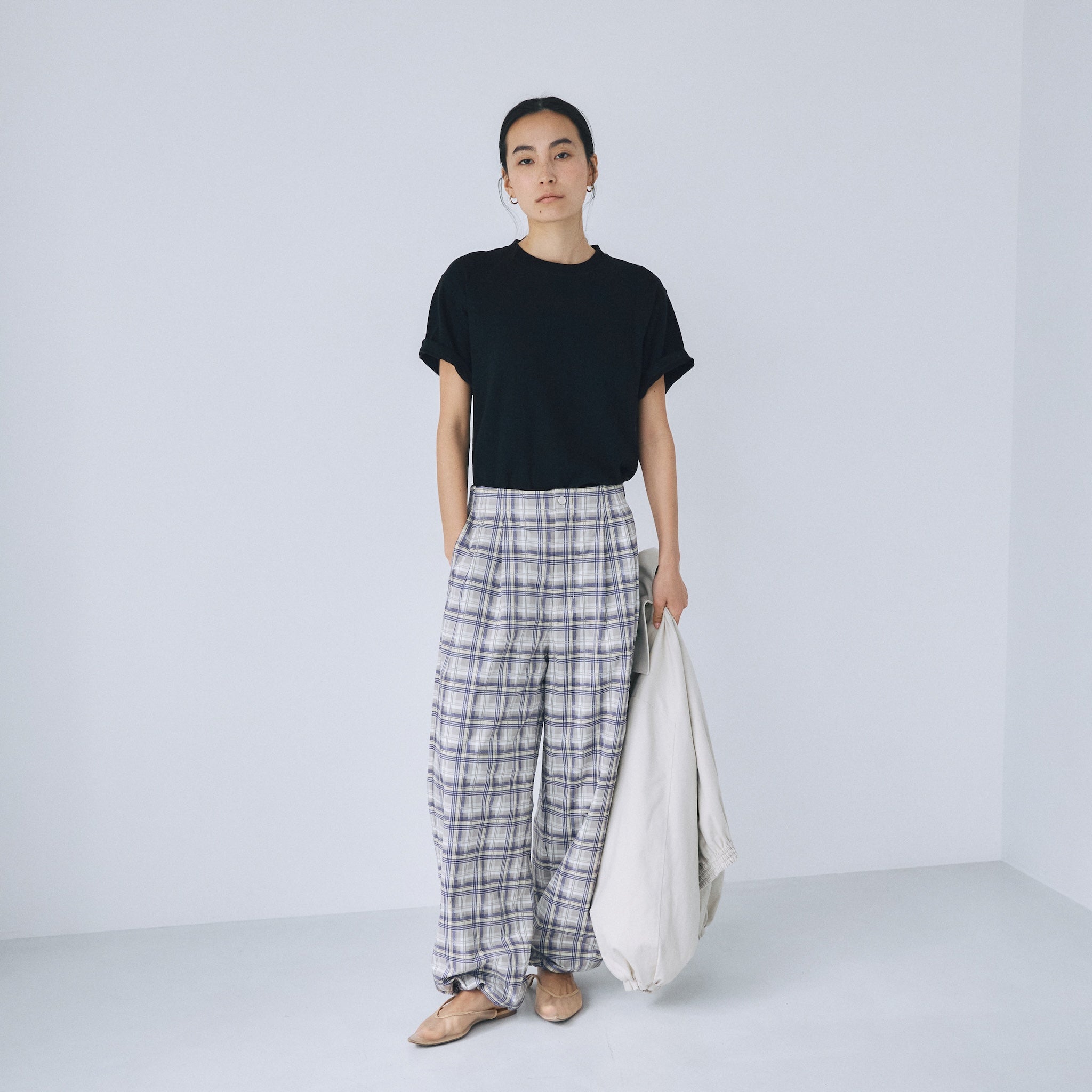 2-tuck drawstring pants
