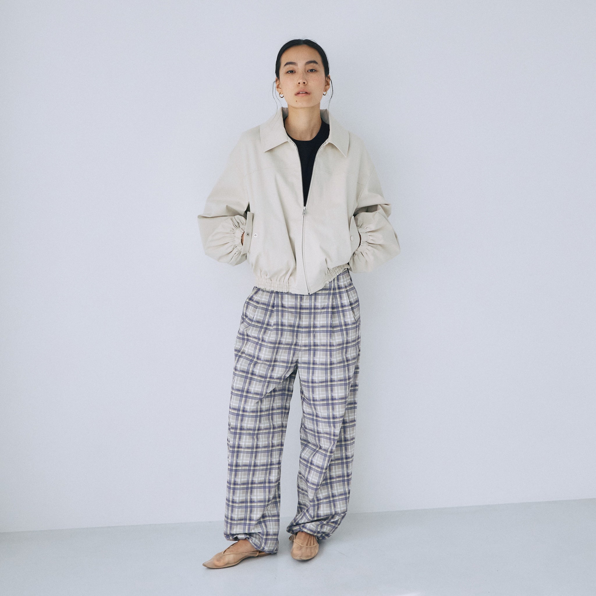 2-tuck drawstring pants