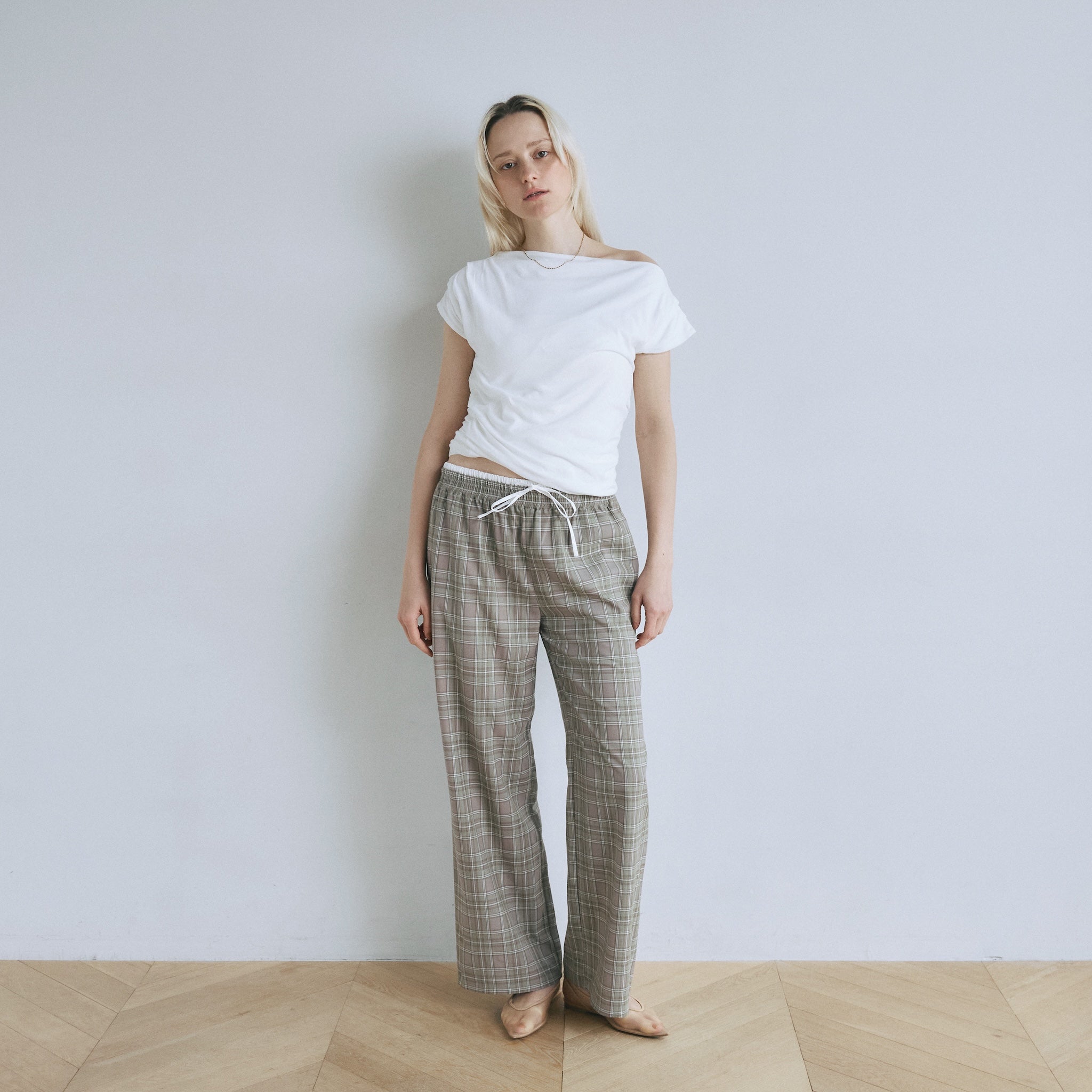 DoubleウエストRelaxパンツ