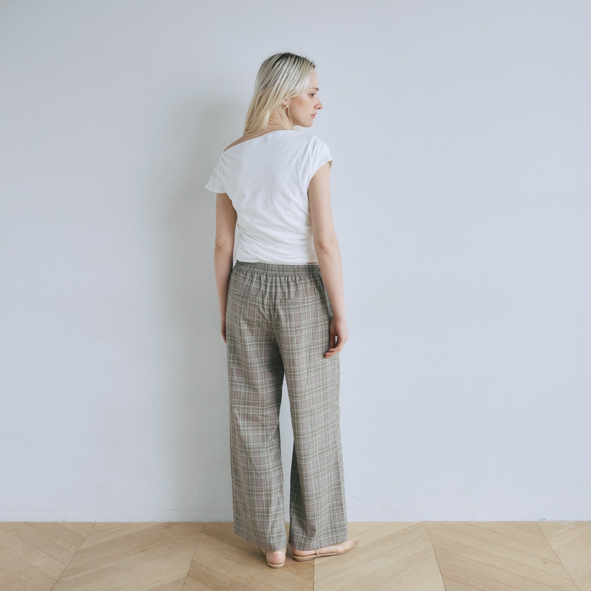 DoubleウエストRelaxパンツ