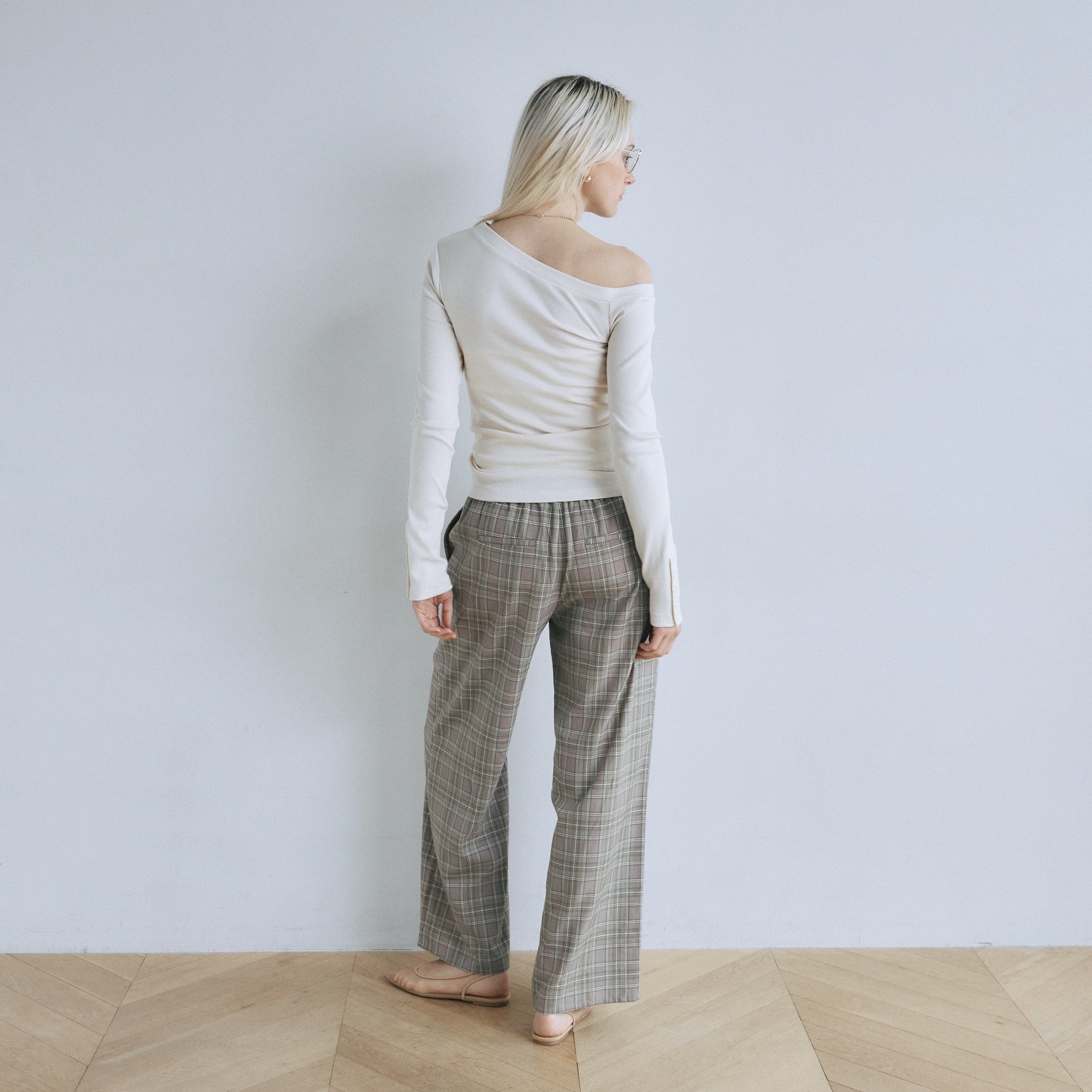 DoubleウエストRelaxパンツ