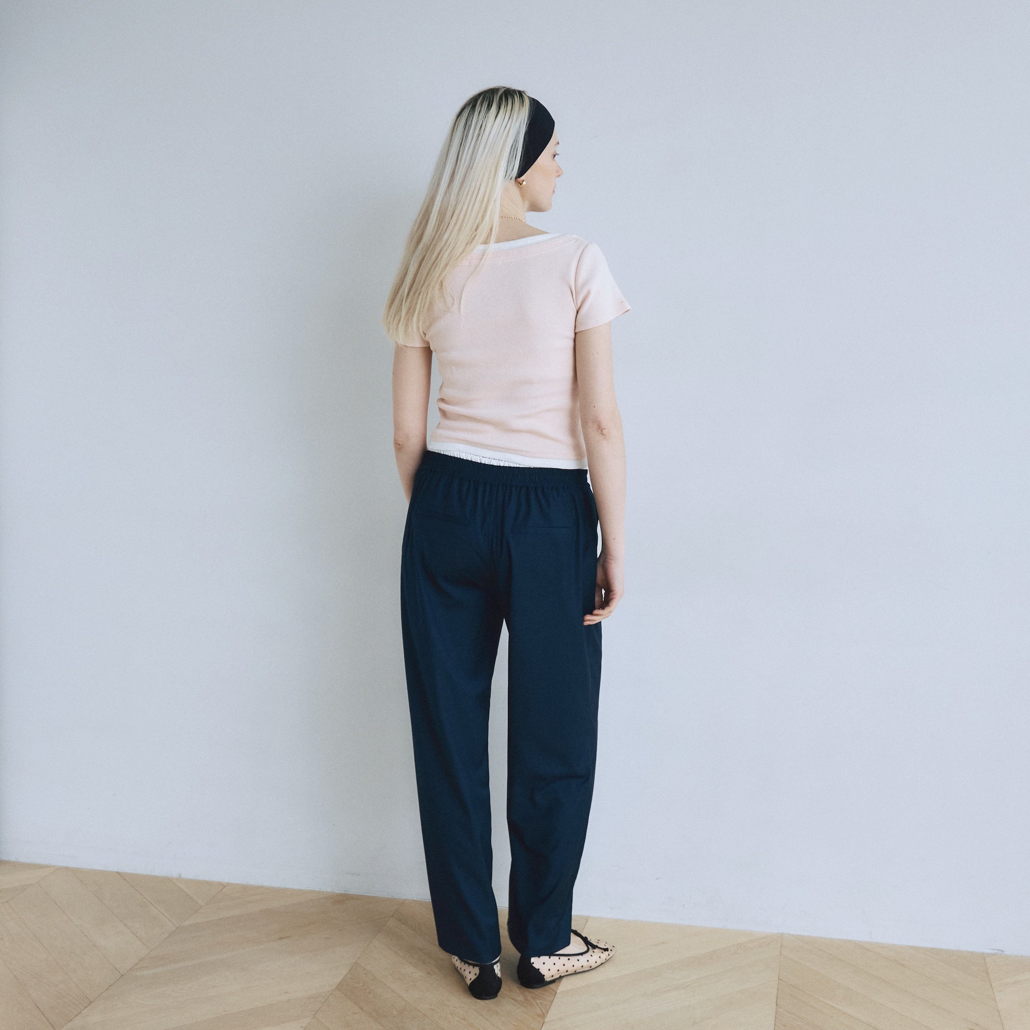 DoubleウエストRelaxパンツ