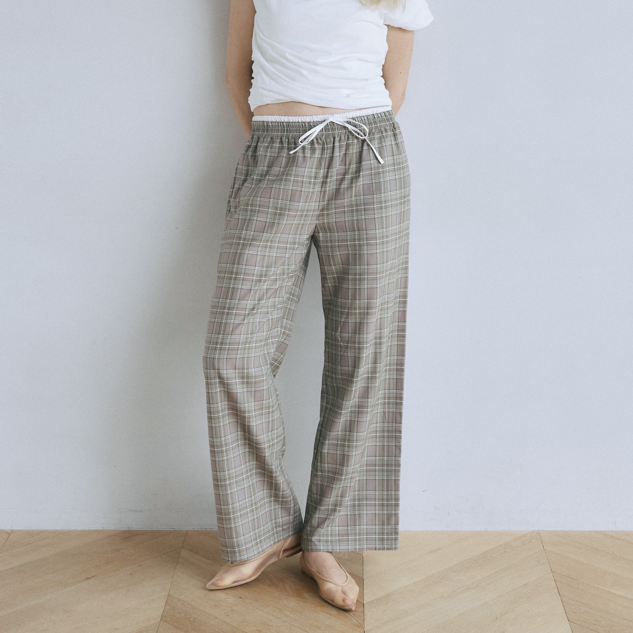 DoubleウエストRelaxパンツ