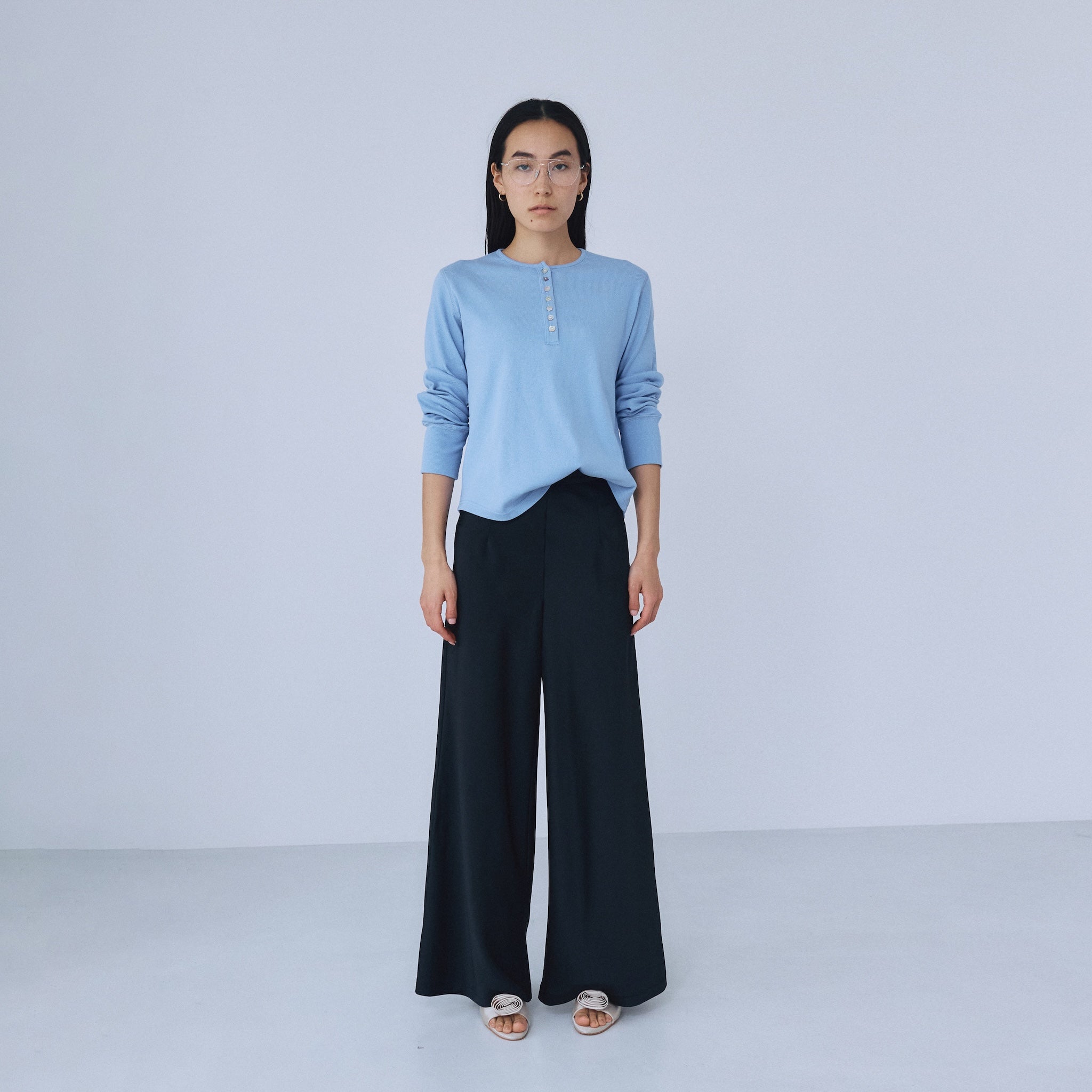 Basic Satin Wideパンツ