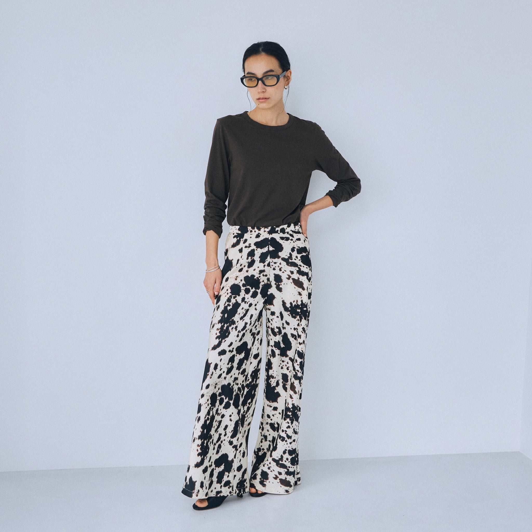 Basic Satin Wideパンツ