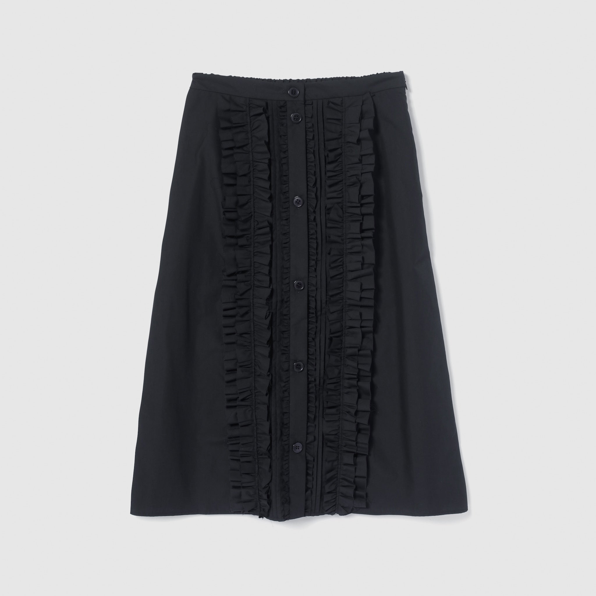 Frill design 2-way midi skirt