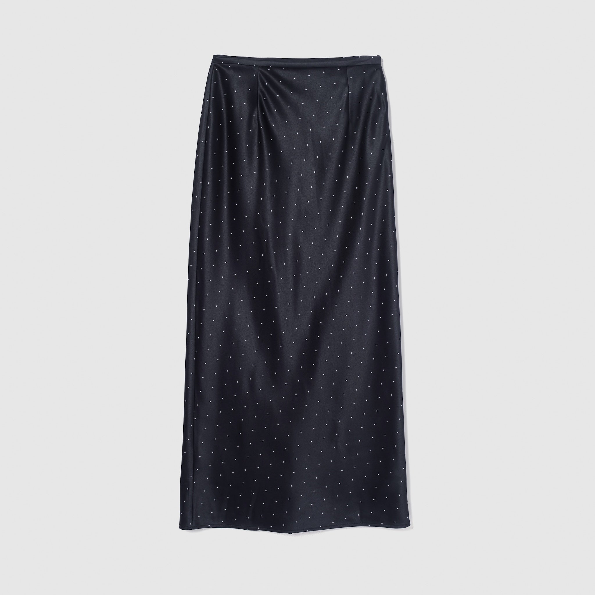 PIN DOT satin skirt