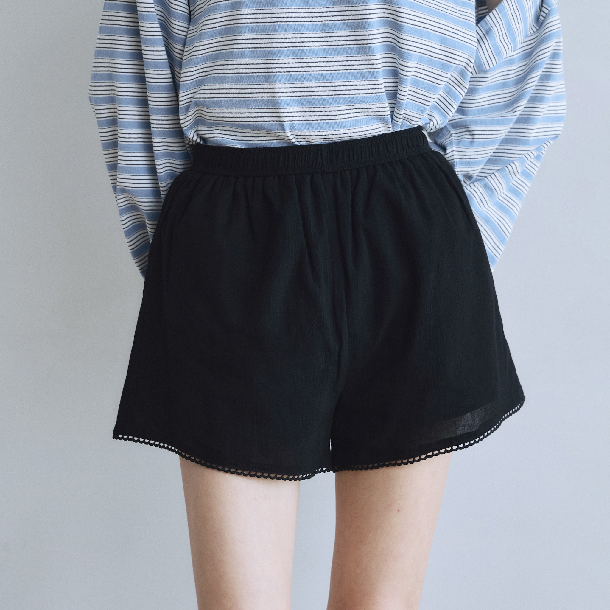 C/voile ピコレースショートパンツ