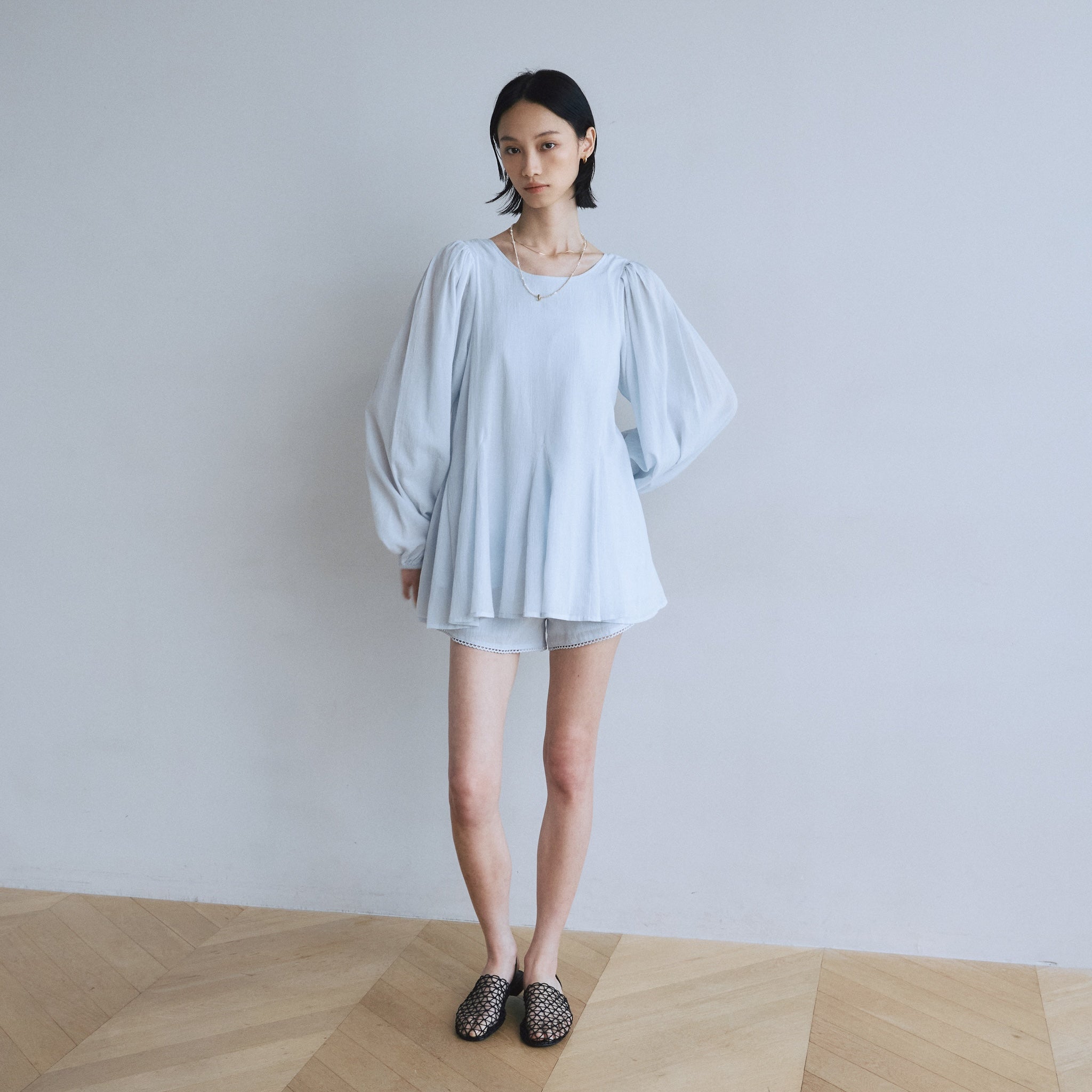 C/voile ピコレースショートパンツ