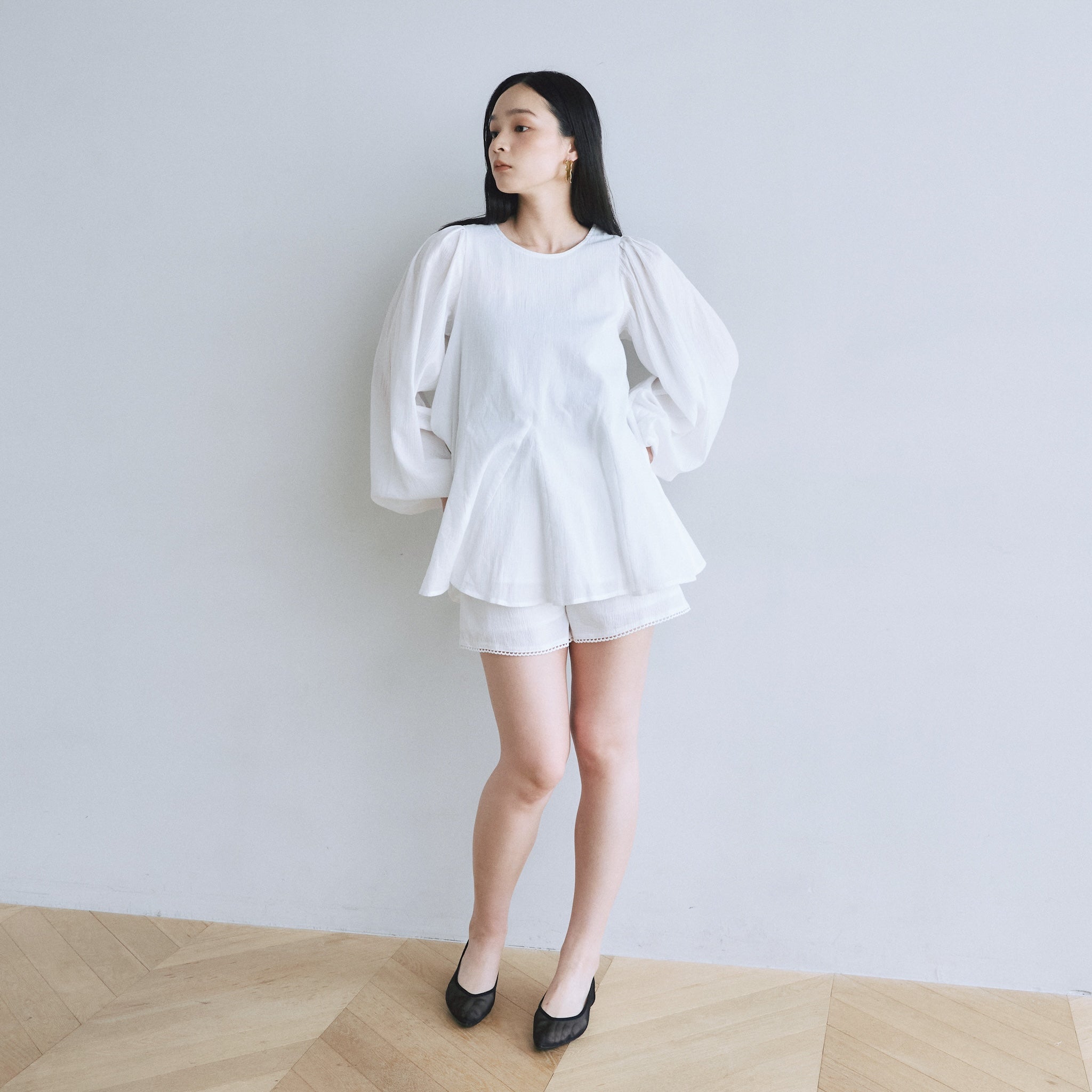 C/voile ピコレースショートパンツ