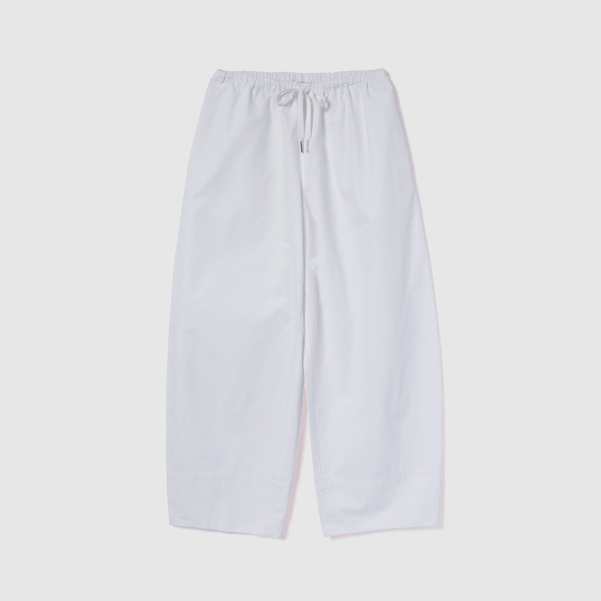 Narrow waistコットンバレルパンツ