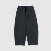 Narrow Waist Cotton Barrel Pants