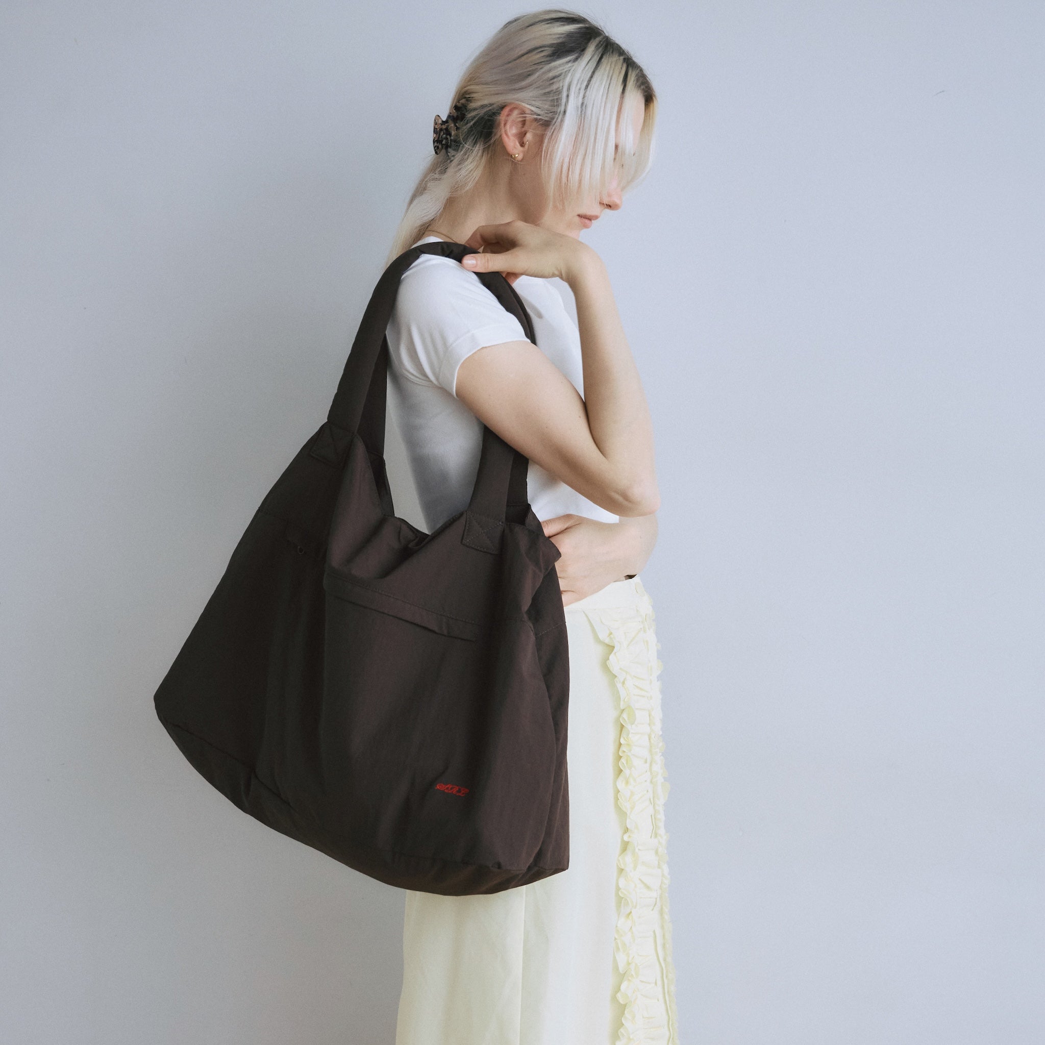 Puffy Handle Big Bag