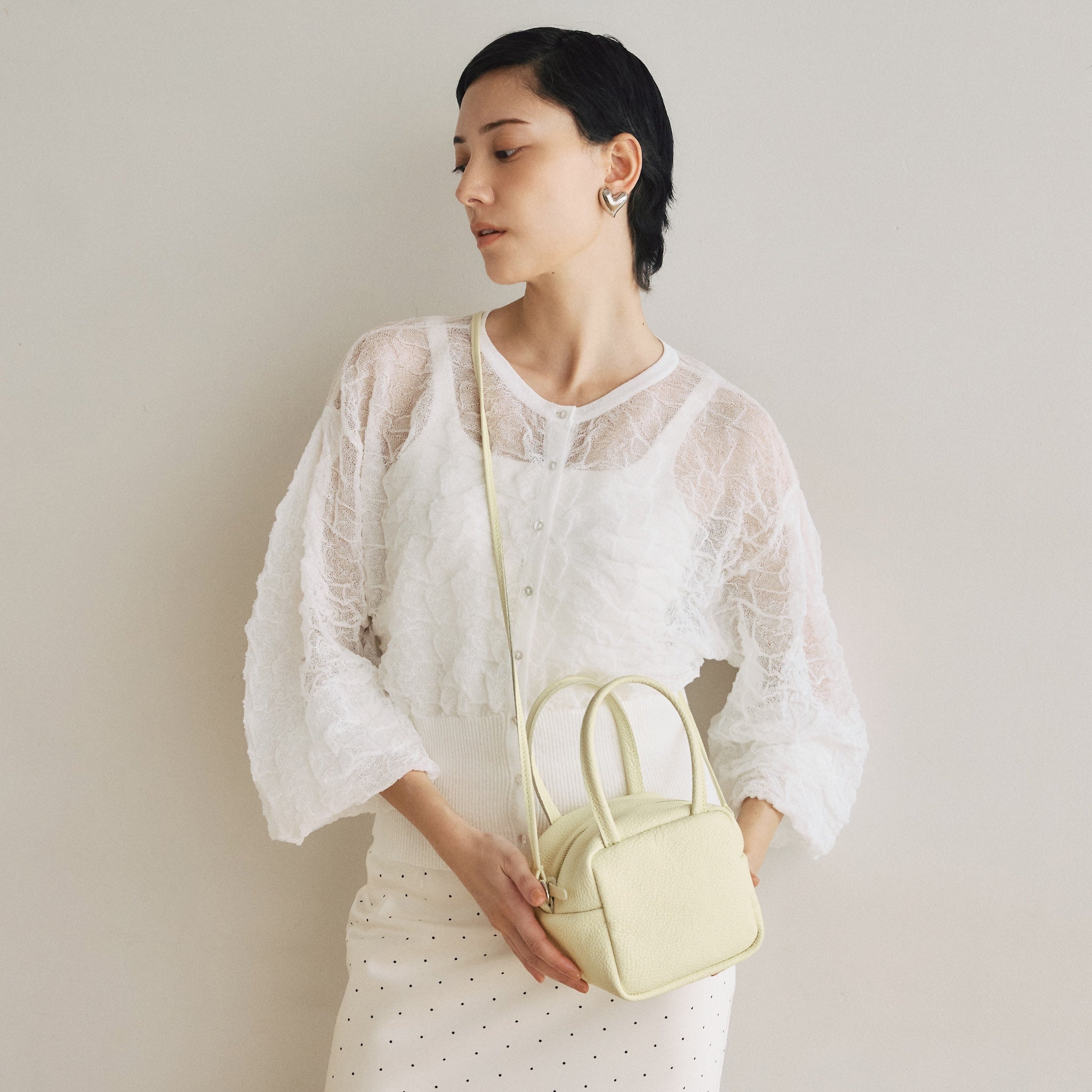 Leather Cube Mini Bag