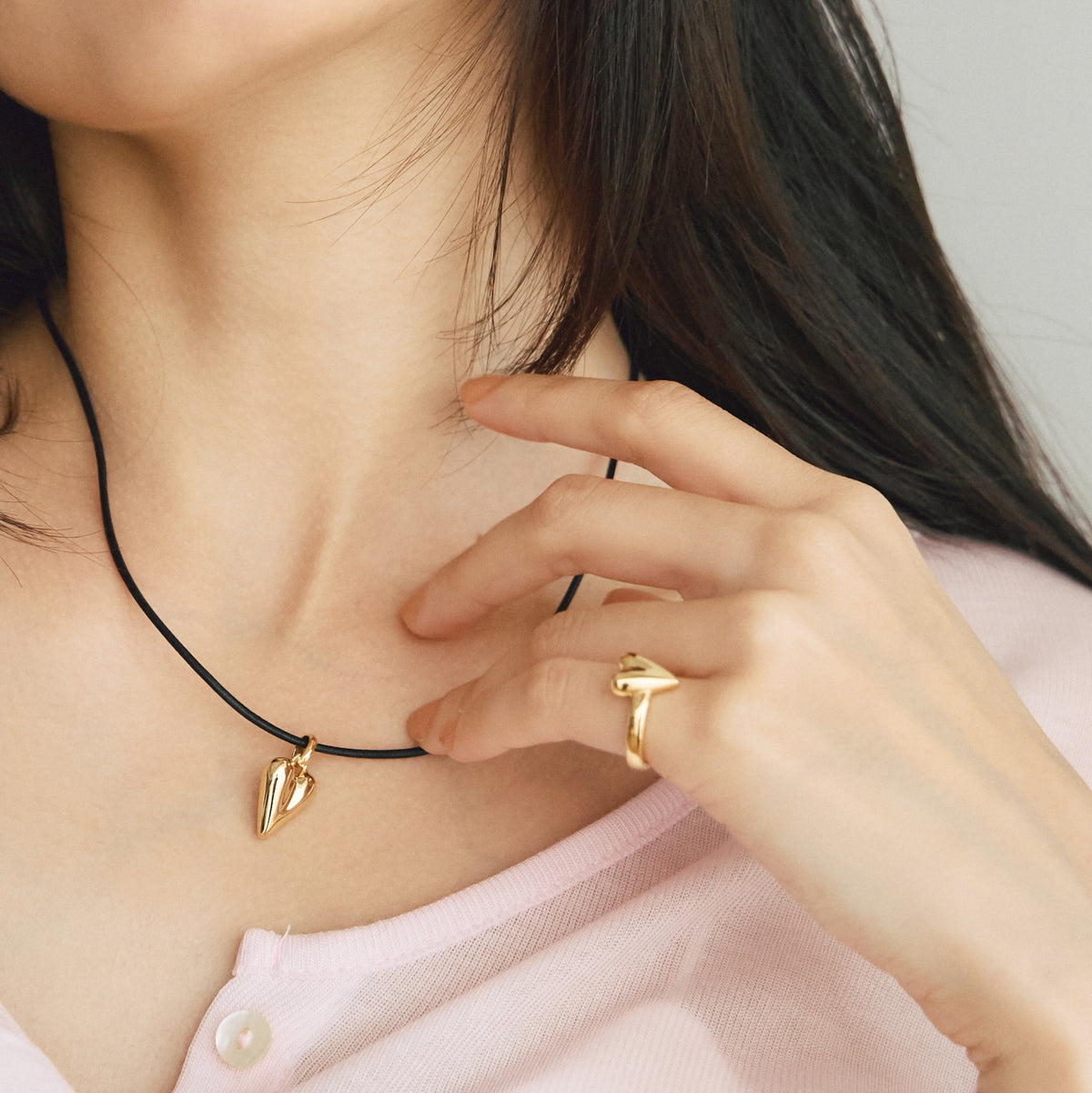 R.heart ring PINKY