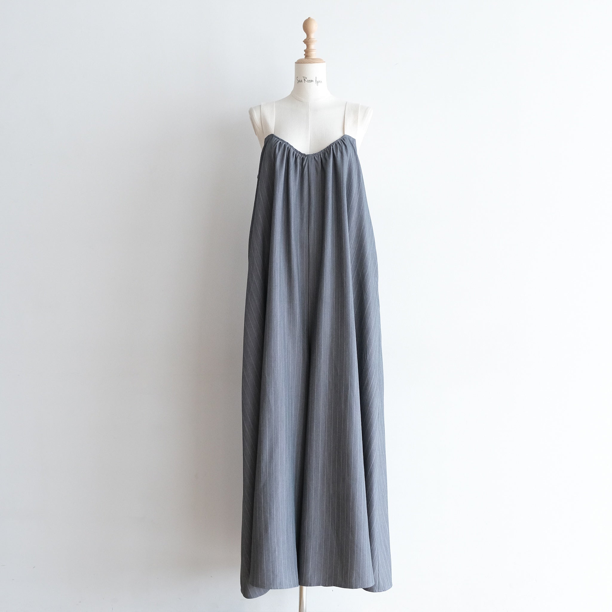 Cotton LongストラップBack Uサロペット